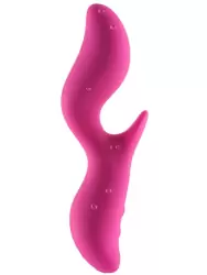 Перезаряжаемый вибратор со стимулятором клитора Black Swan