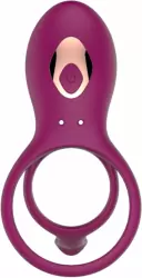 Двойное эрекционное виброкольцо Anasteisha AN Germ, диаметр 5 см, силикон, лиловый