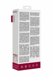 Универсальный вибратор Silicone Massage Wand, 16 режимов, 20 см, силикон, красный