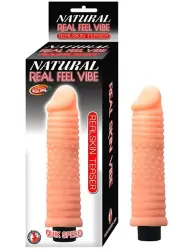 Реалистичный вибромассажер Natural Real Feel Vibe - Real Skin Teaser – телесный