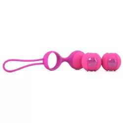 Вагинальные шарики Mini Stella II со сменным грузом – розовый