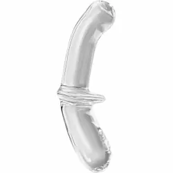Стеклянный фаллоимитатор Double Crystal, 24 см, двухсторонний, прозрачный