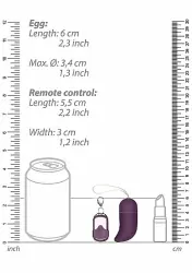 Виброяйцо для стимуляции точки G с пультом управления Medium Wireless Vibrating G-Spot Egg (Фиолетовый)