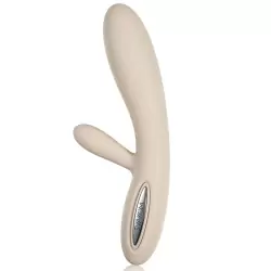 Вибромассажер Lester с функцией подогрева, интеллектуальный режим – бежевый