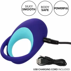 Набор эрекционных колец LINK UP ALPHA, 10 режимов, 9 см, силикон