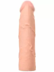 Реалистичная насадка-удлинитель TOYFA XLover, со стимулятором клитора, 16,8 см, TPE, телесный