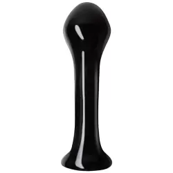 Анальный стимулятор из стекла Crystal Droplets – черный