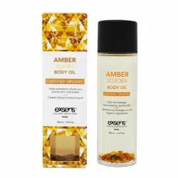 Органическое массажное масло с камнями AMBER JOJOBA