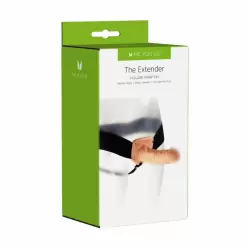 Реалистичный страпон на ремнях Me You Us The Extender Hollow Strap On Flesh
