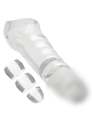 Увеличивающая насадка Clear Extension Kit, 9,5 см, ТПЕ, со вставками, прозрачный