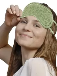 Маска для сна Алоэ Вера/Витамин Е - Садовая зеленая