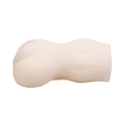 Мастурбатор Passion Lady Precious с двумя отверстиями, вибрацией и текстурным рисунком – телесный