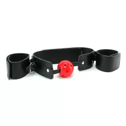 Кляп с ограничителями Breathable Ball Gag Restraint