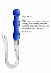Плетка со стимулятором из стекла Chrystalino Whipster