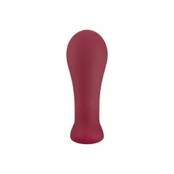 Компактная анальная пробка Fun Factory Bootie Small, 7,5 см, силикон, бордовая