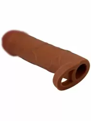 Реалистичная насадка-удлинитель Baile Bunion, с подхватом мошонки, ТПР, 16,5 см