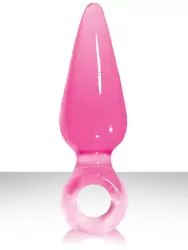 Анальная пробка мини с кольцом Jolie Pleasures - Pink