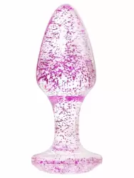 Миниатюрная анальная втулка TOYFA Basic, акрил, 8 см, фиолетовая