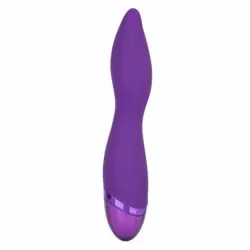 Изогнутый вибратор AURA WAND, 12 режимов, 21,5 см, силикон, фиолетовый