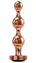 Анальный стимулятор Gender X Gold Digger Small, золотистый, елочка, длина 10.5 см, диаметр 3.2 см