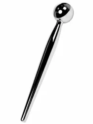 Уретральный плаг с ограничителем-шариком TOYFA Metal – серебристый