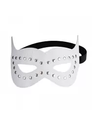 Маска кожаная Sitabella открытая – белый