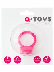 Эрекционное виброкольцо на пенис TOYFA A-Toys – розовый