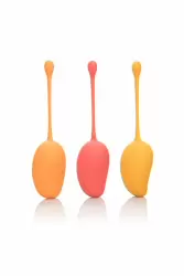 Оригинальные вагинальные шарики Kegel Training Set Mango в форме манго - разноцветный
