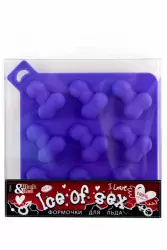 Формочка для льда в виде пениса TOYFA Black&Red – синий