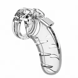 Пояс верности #03 Chastity 4.5 Inch Cock Cage Transparent, 11,5 см, диаметр 3,5 см, прозрачный