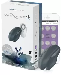 Вибромассажер для пар на радиоуправлении We-Vibe 4 Plus – серый