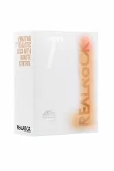 Фаллоимитатор с вибрацией и пультом управления Vibrating Realistic Cock With Scrotum - 7 Inch