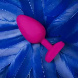 Анальная пробка с вибрацией Gvibe Gplug Bioskin - розовый