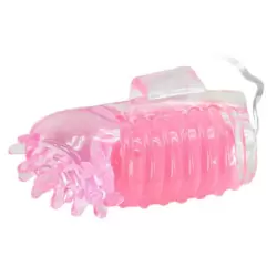 Вибронасадки на пальцы Secret Love с проводным пультом управления – розовый