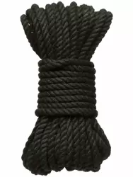 Натуральная веревка для связывания Doc Johnson Merci Bind & Tie, 9,14 м, черная