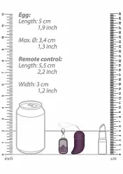 Виброяйцо для стимуляции точки G с пультом управления Small Wireless Vibrating G-Spot Egg (Фиолетовый)