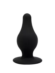 Термореактивная анальная пробка SILEXD Plug Model 2, с заострённым кончиком, 6,4 см, силикон, черный