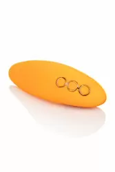 Мини-вибратор Hollywood Hottie с подвижным язычком - оранжевый