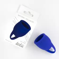 Менструальная чаша Natural Wellness. 15мл, синий, медицинский силикон, 12 часов без протекания