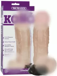 Насадка-фаллоимитатор Kong 10 реалистичный – телесный