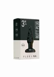 Анальная пробка Rounded - 3 Inch (черная)