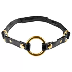 Кляп-рамка Fetish Fantasy Gold черный с золотом