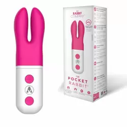 Карманный вибромассажёр-кролик с ушками The Rabbit Company The Pocket Rabbit – малиновый
