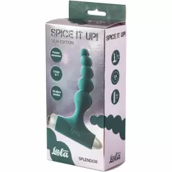 Анальная пробка с вибрацией Spice it up New Edition Splendor Dark green 8017-02lola