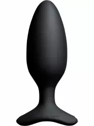 Инновационная анальная вибропробка, LOVENSE Hush 2, 15 см, управление через приложение, 7 режимов, размер M, черный