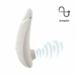 Вакуумный стимулятор клитора Womanizer Womanizer Premium 2. Автопилот, функция умного отключения звука, 14 ур. интенсивности. Серый