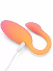 Интерактивное виброяйцо Magic Motion Flamingo Max, управление с приложения, 11 см, оранжевое