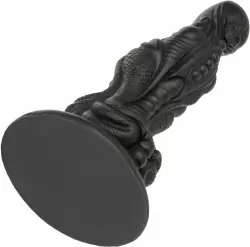 Необычный фаллоимитатор Monster Dong The Colossus, 24,75 см, тентакля, силикон, черный 