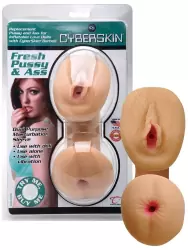 Мастурбатор вагина и анус TLC CyberSkin Fresh Pussy and Ass – телесный