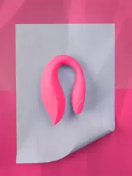 Парный вибратор Couple Toy with Remote Control, с пультом Д/У, 10 см, 10 скоростей, розовый